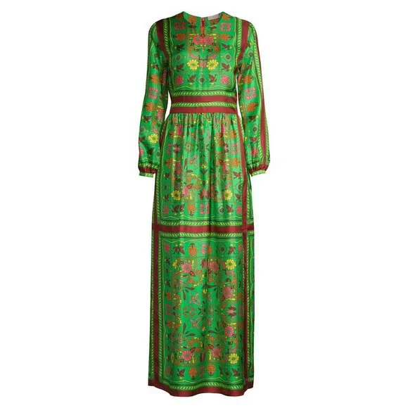 green emerald velvet dress Ro Mexicano Velvet Dress (M)  Folklore & Tradition